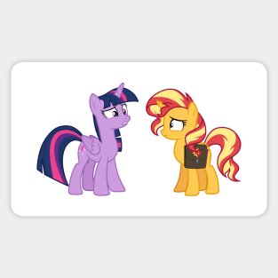 Pony Twilight and Sunset 2 Sticker